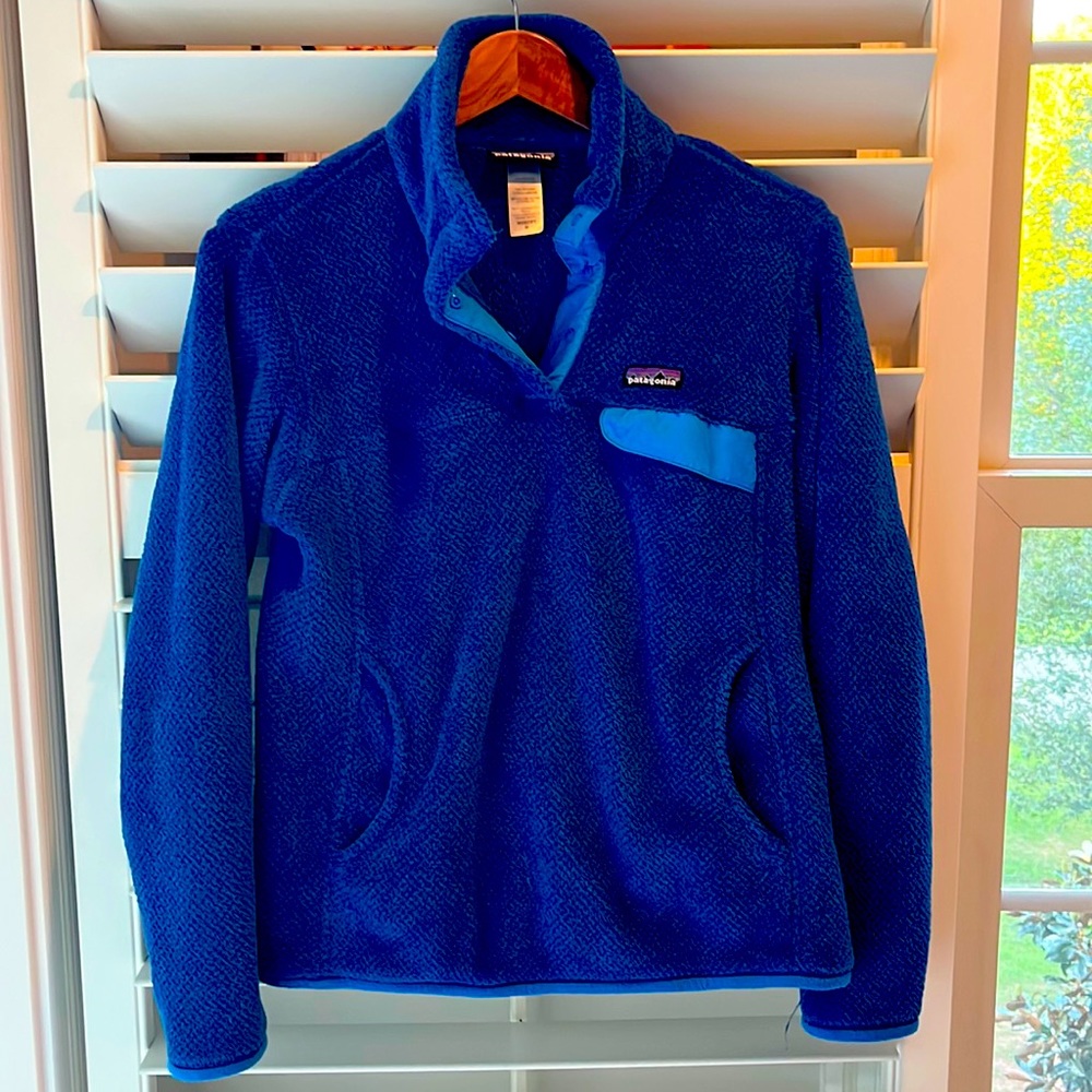 Patagonia re-tool snap t pullover - cobalt blue